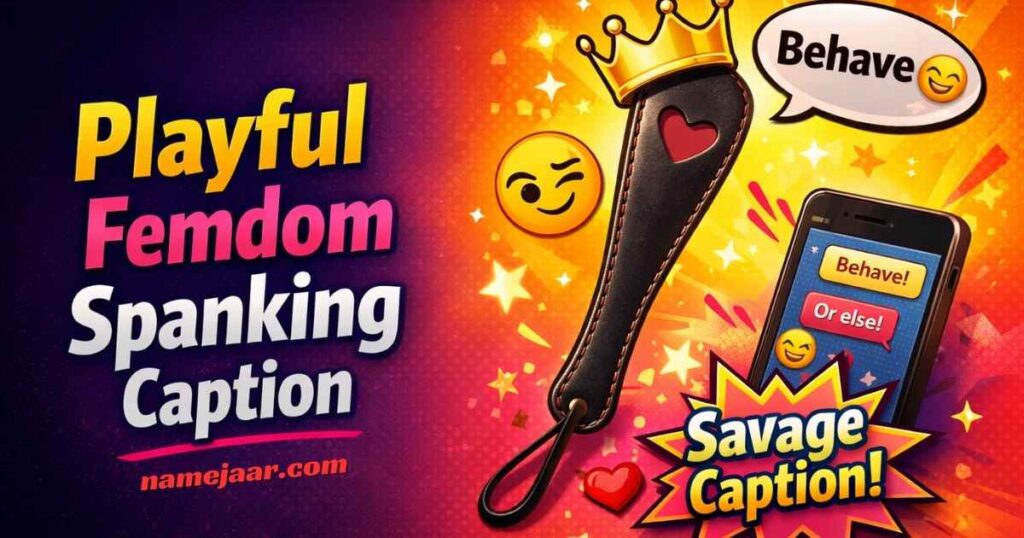 Playful Femdom Spanking Caption