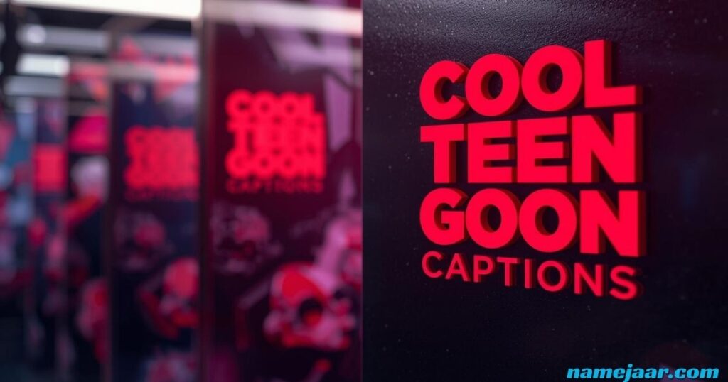 Cool Teen Goon Captions