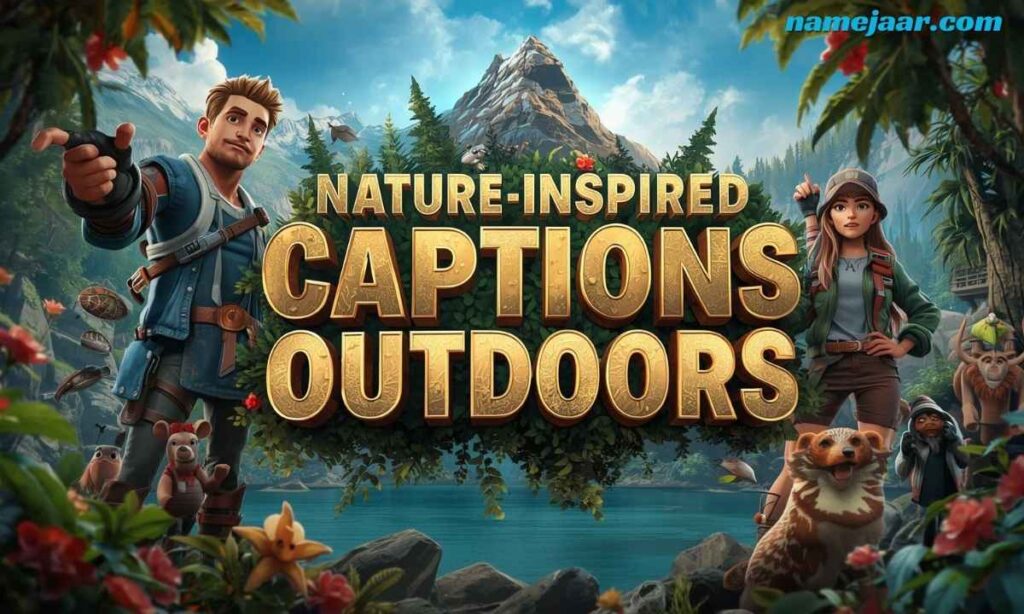 Nature-Inspired Nude Captions Outdoors 