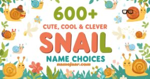 600+ Cute, Cool & Clever Snail Name Choices