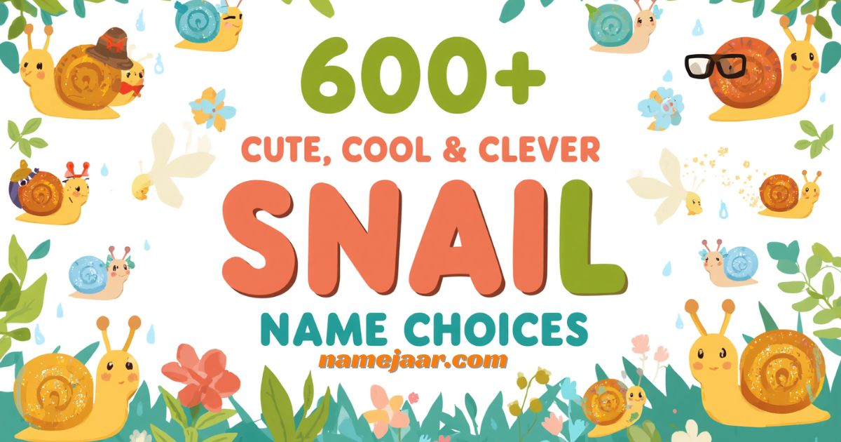600+ Cute, Cool & Clever Snail Name Choices