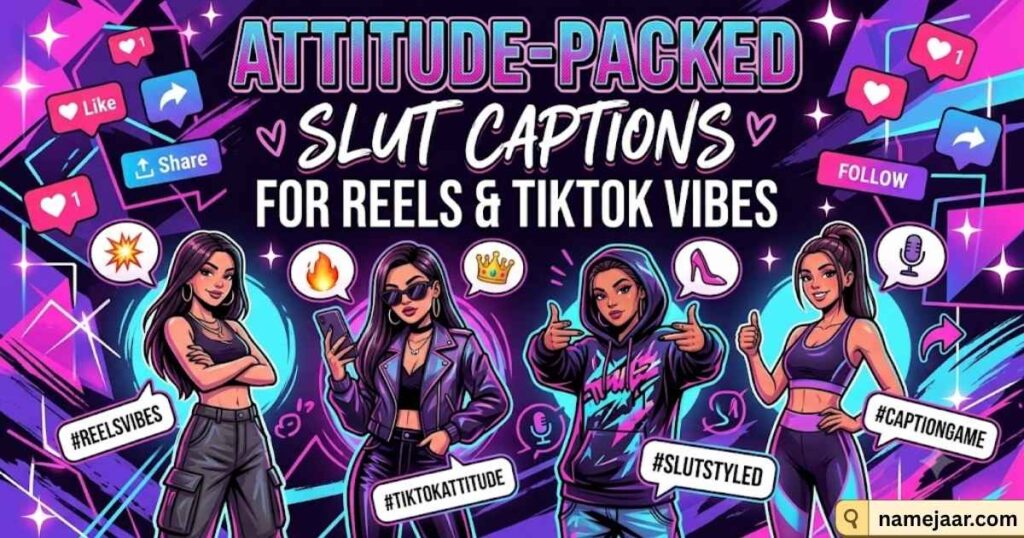 Attitude-Packed Slut Captions for Reels & TikTok Vibes