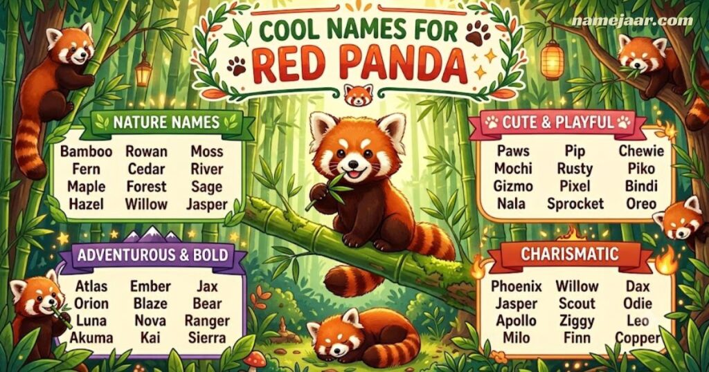 Cool Names for Red Panda