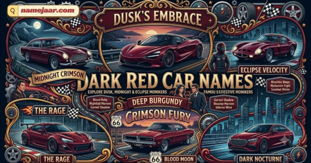 Dark Red Car Names