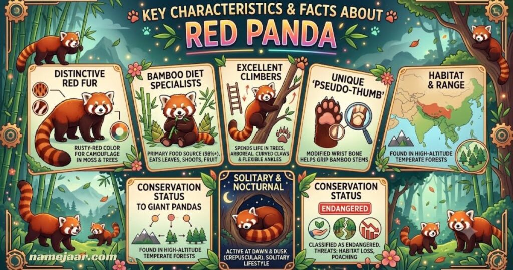 Key Characteristics & Facts about Red Panda 
