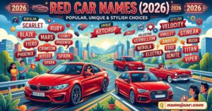 Red Car Names (2026)  Popular, Unique & Stylish Choices