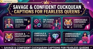 Savage & Confident Cuckquean Captions for Fearless Queens